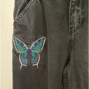 BDG jeans butterfly embroidery.